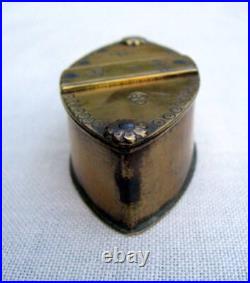 RARE ANTIQUE TRICK OPENING HANDMADE FOLKART SNUFF BOX LATE 1700sEARLY 1800s