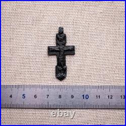 RARE ANTIQUE c. LATE 1400s EARLY 1500s RUSSIAN ORTHODOX CRUCIFIX PENDANT 133
