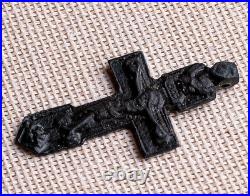 RARE ANTIQUE c. LATE 1400s EARLY 1500s RUSSIAN ORTHODOX CRUCIFIX PENDANT 133
