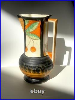 RARE ART DECO JUG / VASE Geometric CIRCLE INTO SQUARE by Myott Son Ltd