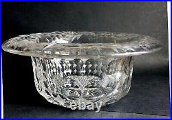 RARE American Brilliant Period Tuthill Primrose Bishop Hat Antiq Cut Glass Bowl