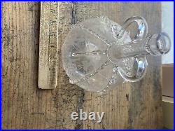 RARE! Antique 18th C Early Dutch Blown Glass Decanter Open Pontil Etched Birds RARE! Antique 18th C Early Dutch Blown Glass Decanter Open Pontil Etched Birds