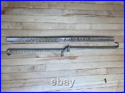 RARE Antique 18th C English Early lighting sawtooth lighting trammel Bird Signed