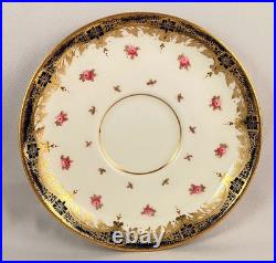 RARE Antique 1907 Paragon Gilded Cobalt Empire Chocolate Cup TRIO 3-Pcs. #2359