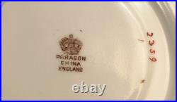 RARE Antique 1907 Paragon Gilded Cobalt Empire Chocolate Cup TRIO 3-Pcs. #2359