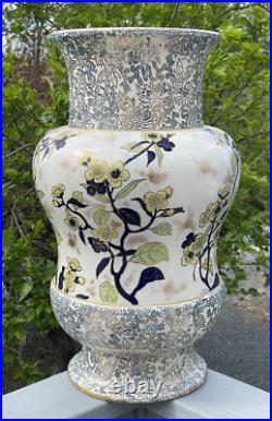 RARE Antique 19th Early 20th C. Doulton Burslem'Nature' Floor Umbrella Vase