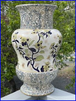 RARE Antique 19th Early 20th C. Doulton Burslem'Nature' Floor Umbrella Vase