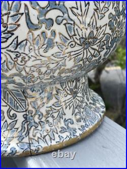 RARE Antique 19th Early 20th C. Doulton Burslem'Nature' Floor Umbrella Vase