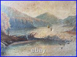 RARE Antique 19th c. Early California Plein Air Oil Painting Von Keith 1900