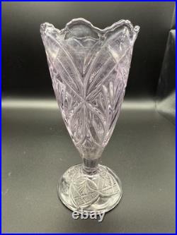 RARE Antique Amethyst Early American Pattern Glass (EAPG) Higbee Glass Co. 1905 RARE Antique Amethyst Early American Pattern Glass (EAPG) Higbee Glass Co. 1905