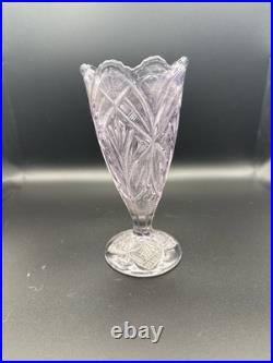 RARE Antique Amethyst Early American Pattern Glass (EAPG) Higbee Glass Co. 1905 RARE Antique Amethyst Early American Pattern Glass (EAPG) Higbee Glass Co. 1905