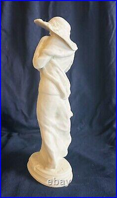 RARE Antique Art Nouveau Maurice Guiraud Rivière Biscuit Porcelain Figurine RARE Antique Art Nouveau Maurice Guiraud Rivière Biscuit Porcelain Figurine