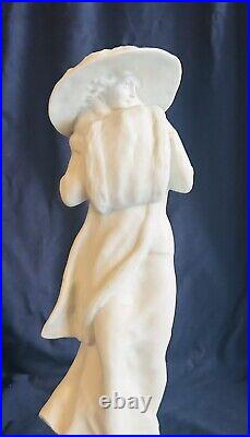 RARE Antique Art Nouveau Maurice Guiraud Rivière Biscuit Porcelain Figurine RARE Antique Art Nouveau Maurice Guiraud Rivière Biscuit Porcelain Figurine