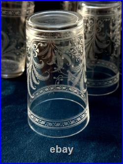 RARE! Antique Baccarat Crystal Fougères Tumblers/Art Nouveau/Early 1900's