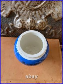 RARE Antique Batty and Co, Mustard Jar Early Version, London, English Adv Pot