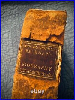 RARE Antique Book 1794 Belknap American Biography Boston Vol 1 Only Early VTG RARE Antique Book 1794 Belknap American Biography Boston Vol 1 Only Early VTG