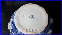 RARE Antique Booths Real Old Willow Pattern Gilded tureen Ladle early XXthC 9072