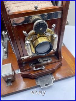 RARE Antique Early 1900's Camera withWollensak High Grade Cymmetrical Lens RARE Antique Early 1900's Camera withWollensak High Grade Cymmetrical Lens
