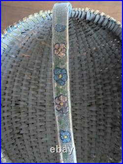 RARE Antique Early 1900s Hand Woven and Painted Appalachian Basket