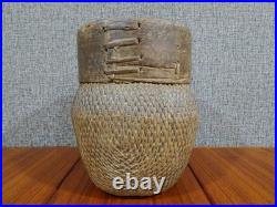 RARE Antique Early 1900s Handmade Chinese Woven Willow Wood Fishing River Basket