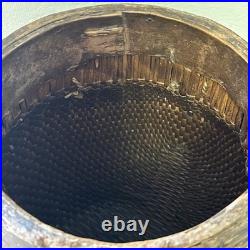 RARE Antique Early 1900s Handmade Chinese Woven Wood Fishing River Basket 14