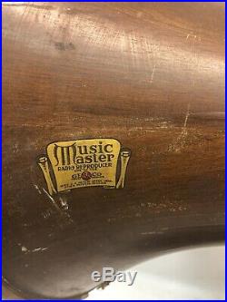 RARE Antique Early 1900s Music Master Radio Reproducer Wood Horn Speaker Geraco