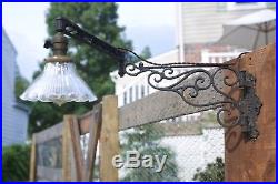 RARE Antique Early 1900s SS White Dental Cast Iron Wall Bracket Arm Lamp Light