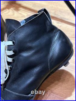 RARE Antique Early 1900s Soccer Football Leather Boots Shoes Vintage Size US9 42