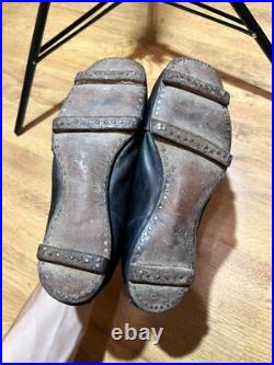 RARE Antique Early 1900s Soccer Football Leather Boots Shoes Vintage Size US9 42