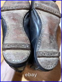 RARE Antique Early 1900s Soccer Football Leather Boots Shoes Vintage Size US9 42