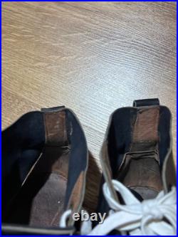 RARE Antique Early 1900s Soccer Football Leather Boots Shoes Vintage Size US9 42