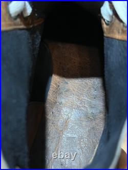 RARE Antique Early 1900s Soccer Football Leather Boots Shoes Vintage Size US9 42