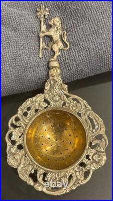 RARE Antique Early 1900s Tea Strainers Made In Italy Lot of 4