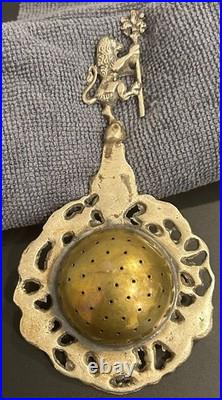 RARE Antique Early 1900s Tea Strainers Made In Italy Lot of 4