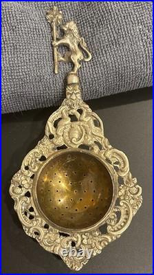 RARE Antique Early 1900s Tea Strainers Made In Italy Lot of 4