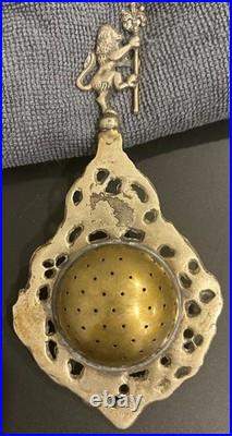 RARE Antique Early 1900s Tea Strainers Made In Italy Lot of 4