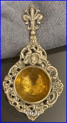 RARE Antique Early 1900s Tea Strainers Made In Italy Lot of 4