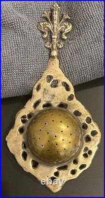 RARE Antique Early 1900s Tea Strainers Made In Italy Lot of 4