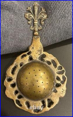 RARE Antique Early 1900s Tea Strainers Made In Italy Lot of 4
