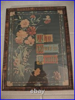 RARE Antique Early 1900s Thy Word Is Truth Lithograph Vintage Sign