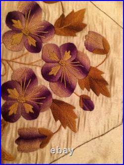 RARE! Antique Early 19thc. Hand Embroidered Godey's Lady's Slippers Pattern