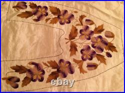 RARE! Antique Early 19thc. Hand Embroidered Godey's Lady's Slippers Pattern