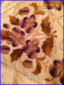 RARE! Antique Early 19thc. Hand Embroidered Godey's Lady's Slippers Pattern