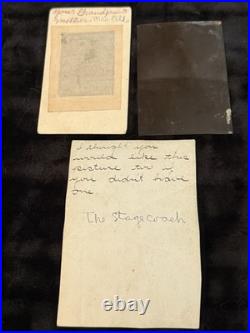 RARE Antique Early American Stagecoach Photo/Tintypes Eastern Oregon