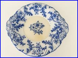 RARE Antique Early Anemone Blue & White Serving Platter 1830's