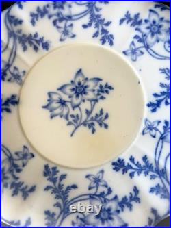 RARE Antique Early Anemone Blue & White Serving Platter 1830's