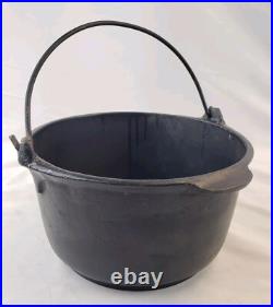 RARE Antique Early Cast Iron D&M N Brighton PA Dutch Oven Cauldron Pot Primitive