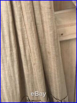 RARE Antique Early Edwardian C. 1910 Camel Cotton Woven Pleated Dress Size XS