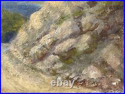 RARE Antique Early Texas Plein Air Landscape Oil Painting, F. A. Cloonan 1920s