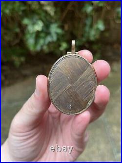 RARE Antique Early Victorian Mourning Locket With Initials Large